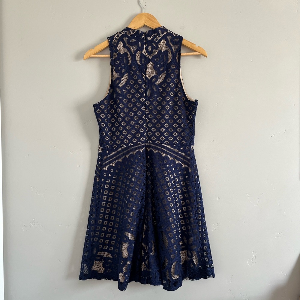 Love Fire | NWT Navy Blue Lace Mini Dress